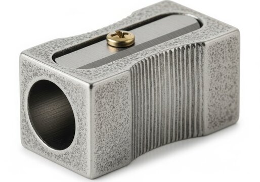 Vintage metal pencil sharpener with classic design