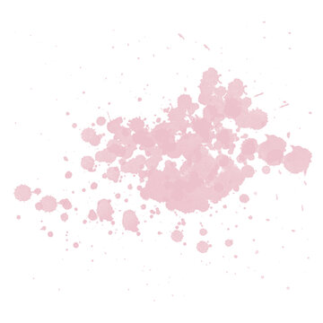 Abstract Pink Paint Splash on Black Background