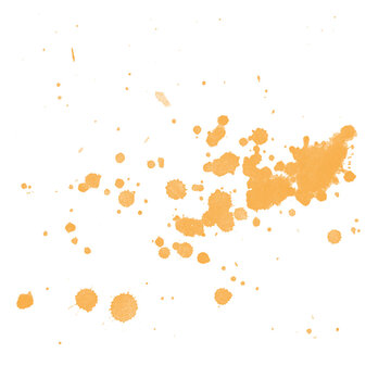 Creative Orange Paint Splatter on Black Background