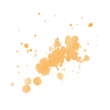 Abstract Orange Paint Splash Background Design