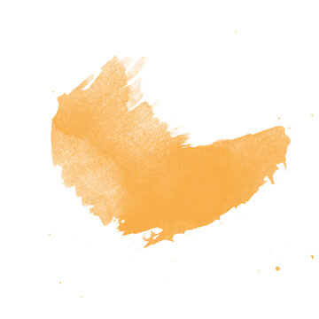 Vibrant Orange Paint Splash on Black Background