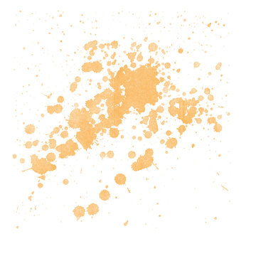 Vibrant Orange Paint Splatter Background for Designers