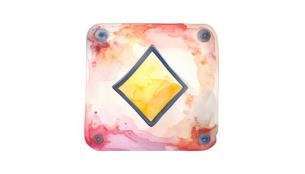 Zelda Link Awakening Pit of Despair Trap Box Symbol Watercolor Art Design Idea