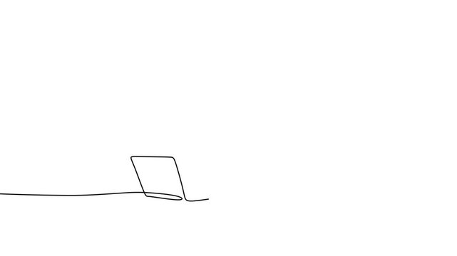 Employee Multitasking At Work One Line Animation Office Productivity Concept
