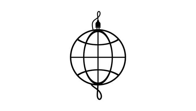 Renewable Energy  symbol, black isolated vector silhouette