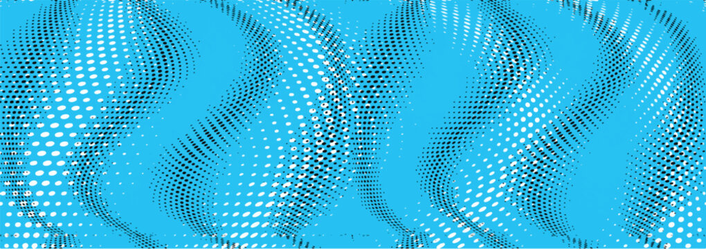 Seamless halftone dots pattern texture background
