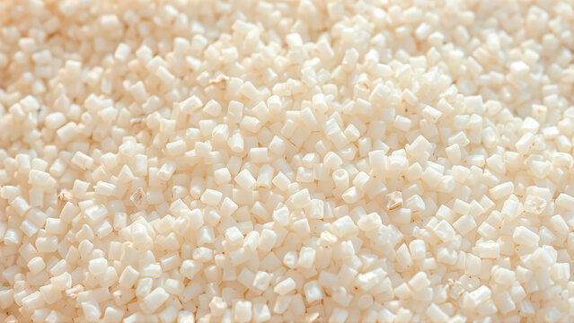 Recycled HDPE granules texture with diagonal grain and pastel