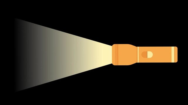Flashlight illuminates the darkness with a steady beam of light projected from a handheld device that serves as a useful tool for exploration and navigation in low light conditions or dark settings.