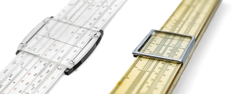 old slide rule slipstick analogue computer for mathematical calcululs
