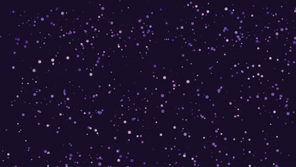 Purple gradient background with scattered tiny circles creating subtle star field space theme. © safa