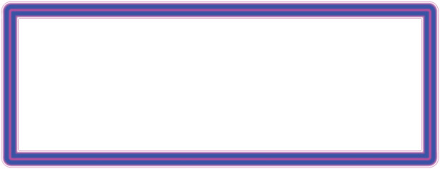 Fototapeta premium Neon frame border with vibrant blue and pink glowing lines on a stark white background digital illustration