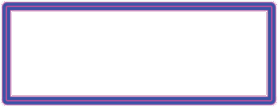 Neon frame border with vibrant blue and pink glowing lines on a stark white background digital illustration