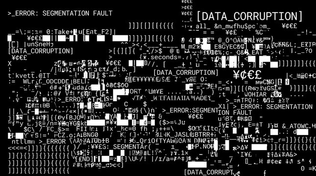 Abstract Digital Data Corruption and System Error Background