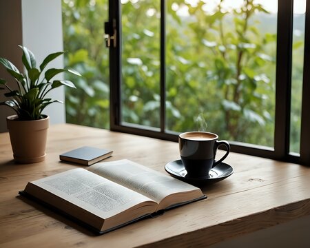  relax. Lettura di un libro e caff&egrave;