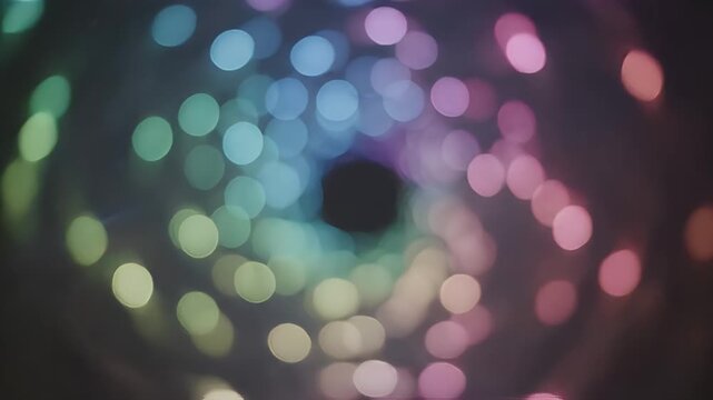 Colorful Blurred Lights Abstract Background - A vibrant and psychedelic background featuring a swirl of blurred, colorful lights.