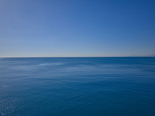 Fototapeta premium Beautiful sunny seascape with clear blue sky