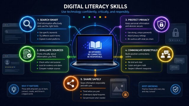 Digital Literacy Skills Infographic