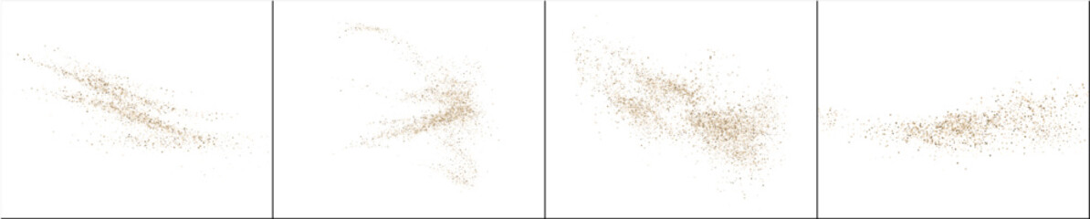 brown Transparent PNG gold glitter splash with bright golden particles splatter and dust explosion. Luxury shiny abstract design element for festive greeting card holiday decoration and celebration © Alexsandr