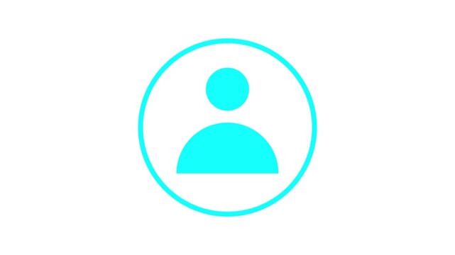people icon on black background.Communication man profile icon. man calling icon.