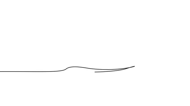Running Shoe Continuous Line Art Motion Graphic Fitness Jogging Concept