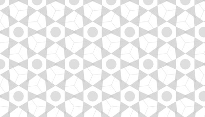 Fototapeta premium Geometric Pattern Featuring Repeating Shapes and Circles in Minimalist Design