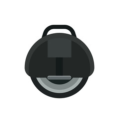 Modern electric unicycle vector illustration. Flat cartoon eco friendly personal transport, smart city urban mobility gear isolated design element © clelia-clelia