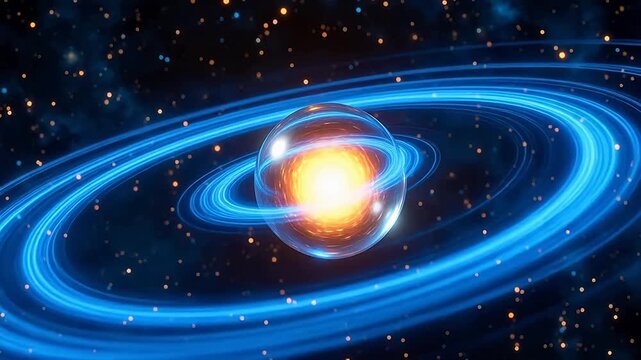 Quantum spin electron moving in magnetic field
