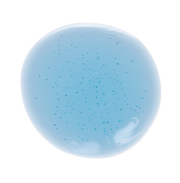 Clear cosmetic gel or face serum drop, isolated on transparent background. PNG Image.