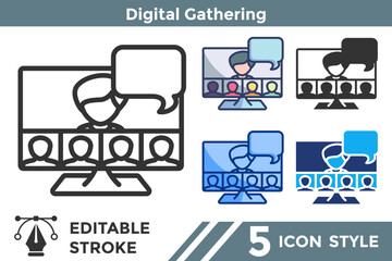 Fototapeta premium Digital Gathering