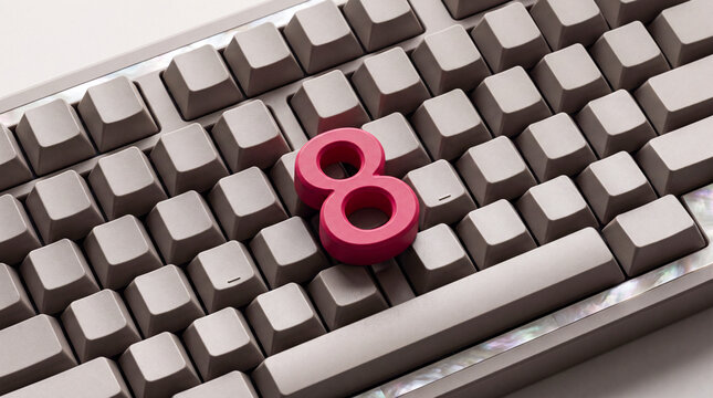The three-dimensional number eight on the keyboard. Keywords: G8, big data, web search, social network, digital numerology, prediction, symbolism, digital environment