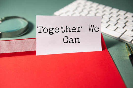  notepad with together we can message