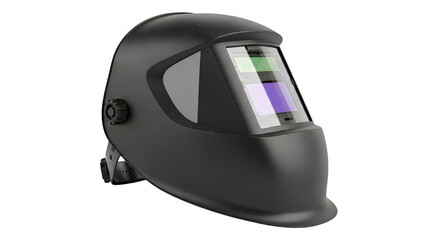 Obraz premium Professional Auto Darkening Welding Helmet Isolated on White Background
