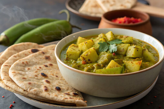 Lauki curry with chapati