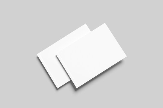 Blank A4 Landscape Magazine Mockup - 3D 