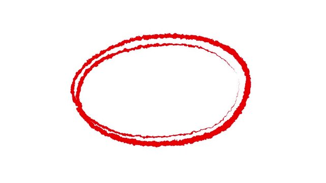Marker sketch round shape, Abstract scribble motion, Highlight or emphasis effect, hand drawing circles animation on black background, white circle drawing. For marking text, numbers, marker pen