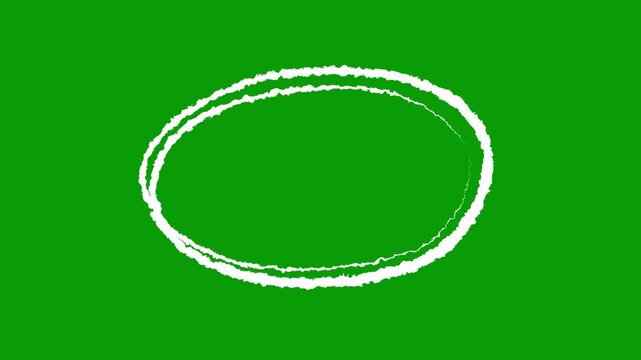 Marker sketch round shape, Abstract scribble motion, Highlight or emphasis effect, hand drawing circles animation on black background, white circle drawing. For marking text, numbers, marker pen