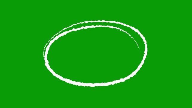 Handwritten red circle. For marking text, numbers, marker pen, pencil, logo, hand-drawn doodle grunge circle highlights. 4k circle on white background in animated scribble style stop motion