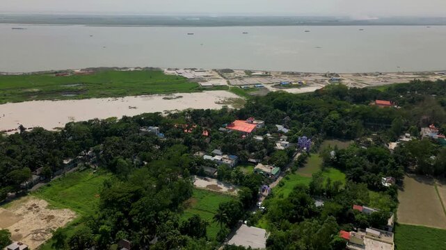 Padma River Aerial View, Bangladesh