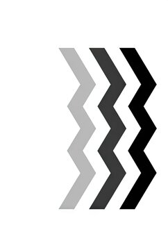 Zigzag chevron pattern in grayscale gradient tones
