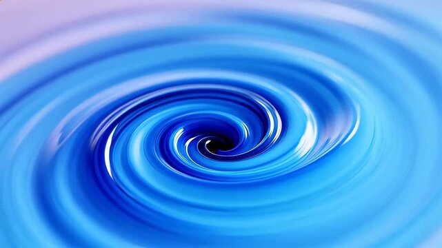 Blue liquid swirl