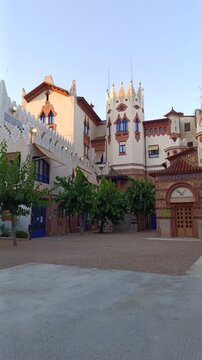 ext&eacute;rieur de &Eacute;glise paroissiale Sant Rom&agrave; &agrave; loret del mar (Espagne)