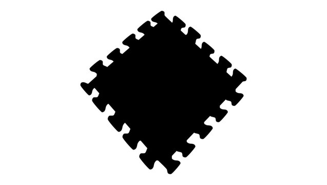 Floor Mats for Bedroom, rubber flooring, black isolated vector silhouette