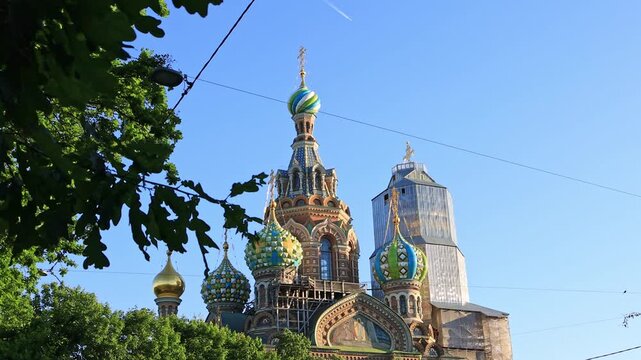 Museum-Monument "Savior on the Spilled Blood," St. Petersburg, Russian Federation. June 10, 2026. Restoration.