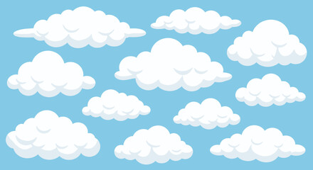 Fototapeta premium Expansive blue sky with soft white clouds spanning a clear day.