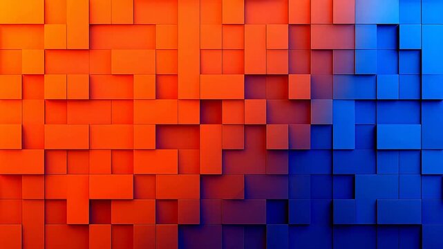 Colorful geometric square pattern