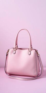Softly gradient pastel colors on small handbag, studio, || soft