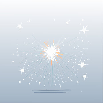 Sparkle Burst Flat Icon