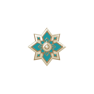 Symmetrical Geometric Star Vector Design