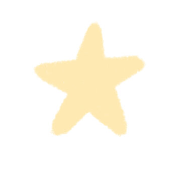 Hand drawn yellow crayon star doodle isolated vector illustration. Cute chalk textured starlet shape for kids room decor, nursery greeting card, and celestial print design template.