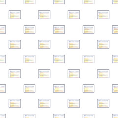 Fototapeta premium Online examination documents forming a seamless pattern for e learning education content